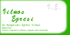 vilmos egresi business card